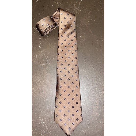 Vintage Givenchy Monsieur Geometric Patterened Classic Silk 57” Tie Italy - Picture 5 of 8